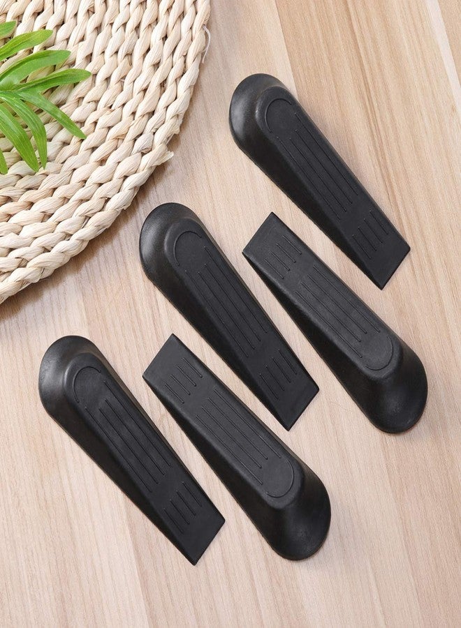 HEALLILY Door Stopper 5Pcs Rubber Door Stop Wedges Heavy Duty Door Stop Blocks Works On All Floor Surface Wedge Door Gap - Image 3